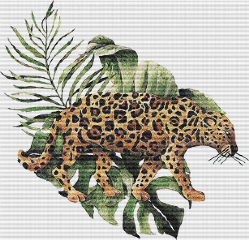 Leopard Arrangement - X Squared Cross Stitch
