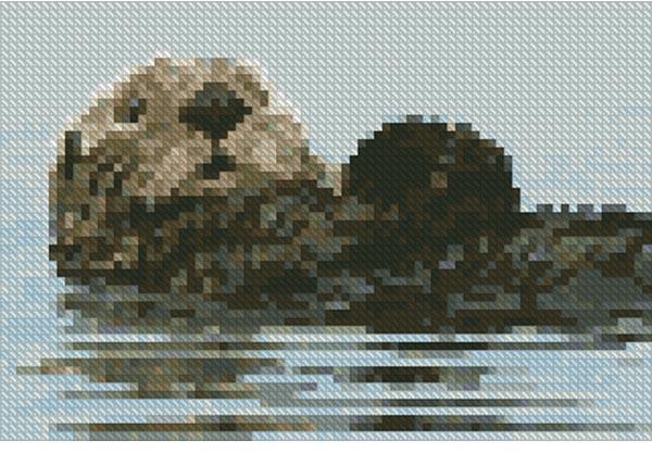 Mini Sea Otter - Artecy Cross Stitch