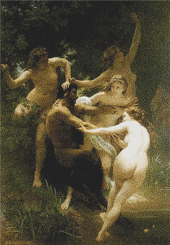 Nymphs And Satyr - X Squared Cross Stitch