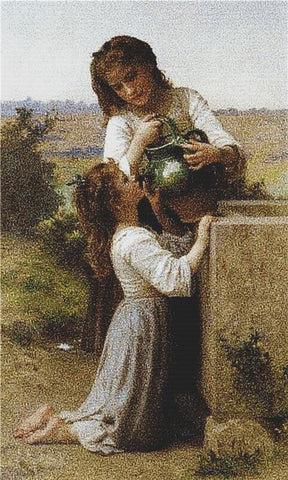 At The Fountain - X Squared Cross Stitch