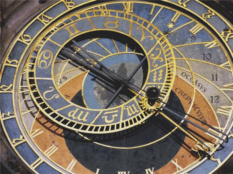 Astronomical Clock III - X Squared Cross Stitch