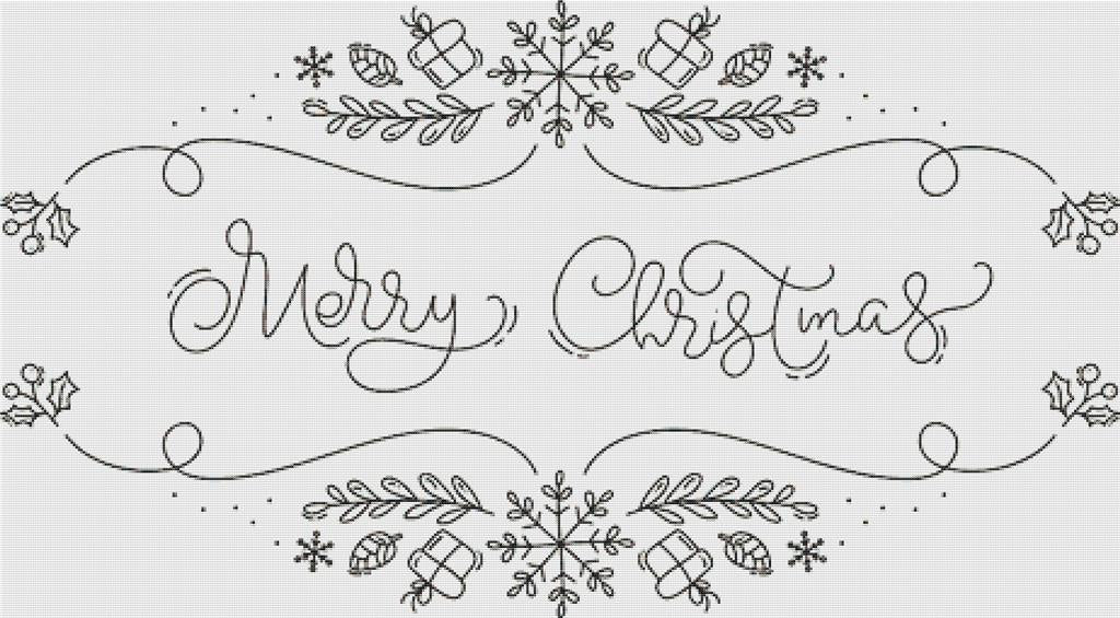 Merry Christmas XIII - X Squared Cross Stitch