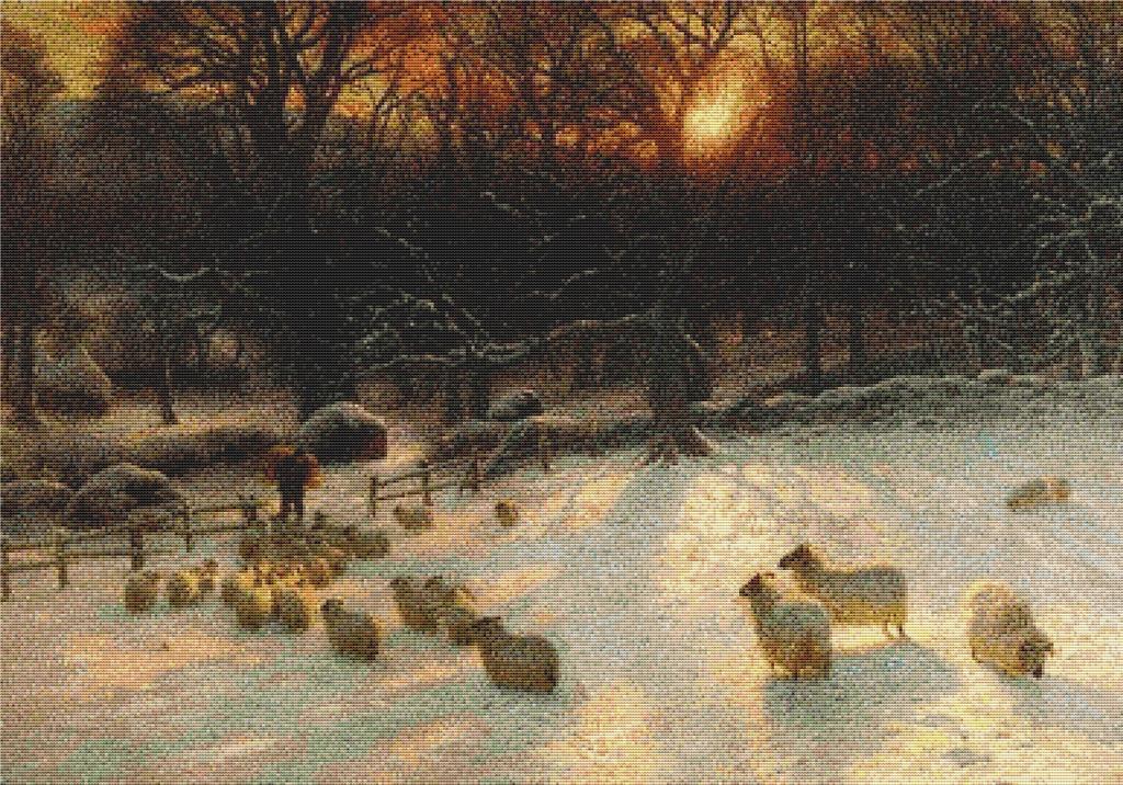 The Shortening Winters Day Is Near A Close - X Squared Cross Stitch