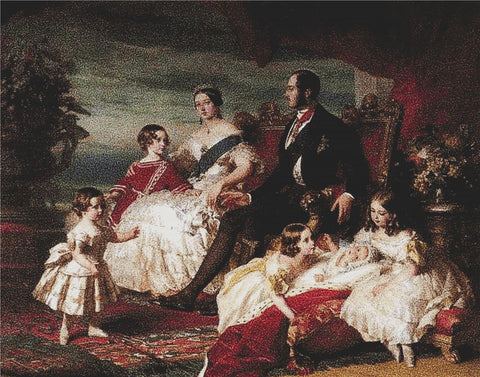The Royal Family In 1846 - X Squared Cross Stitch