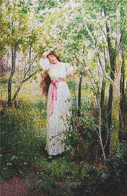 Maiden In The Trees - X Squared Cross Stitch
