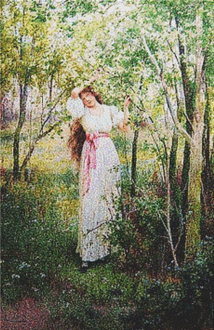 Maiden In The Trees - X Squared Cross Stitch