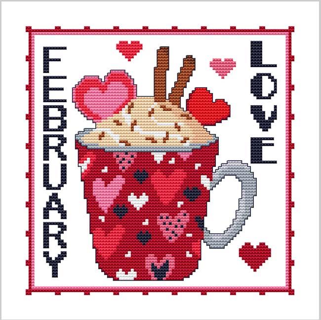 A Year Of Mugs: February - Cross Stitch Wonders