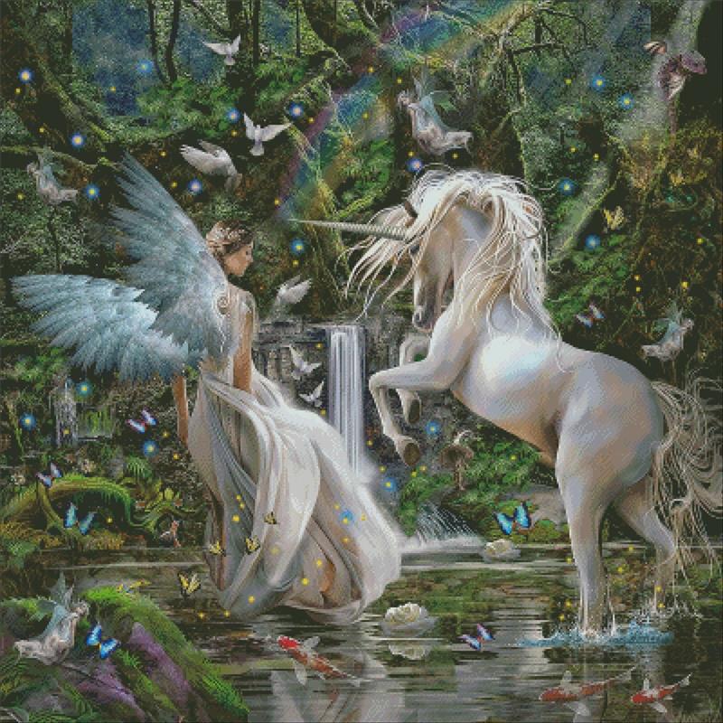 Garden Of Delights Unicorn - Charting Creations