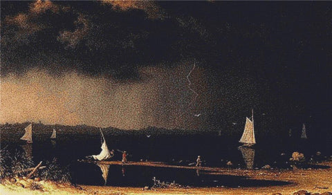 Thunderstorm On Narragansett Bay - X Squared Cross Stitch
