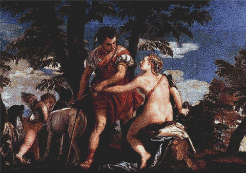 Venus And Adonis - X Squared Cross Stitch