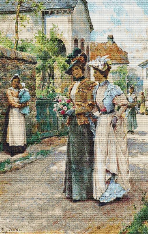 Perusing The Town - X Squared Cross Stitch