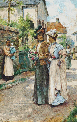 Perusing The Town - X Squared Cross Stitch