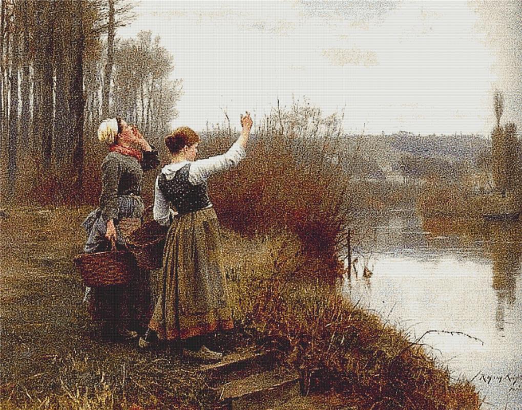 Hailing The Ferry - X Squared Cross Stitch