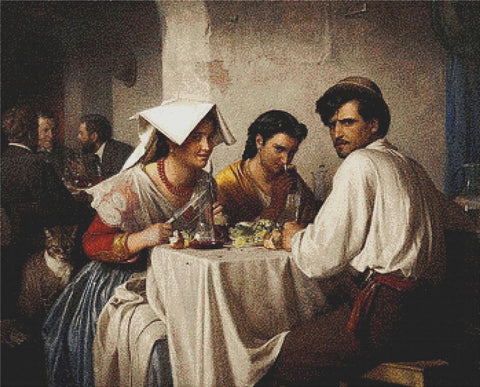 In A Roman Osteria - X Squared Cross Stitch