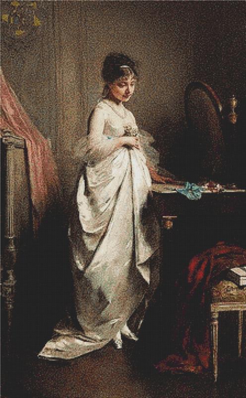 Lady In Her Dressing Room - X Squared Cross Stitch