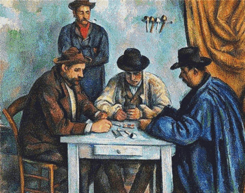The Card Players - X Squared Cross Stitch