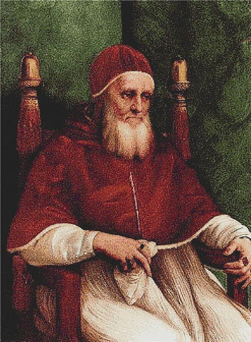 Portrait Of Pope Julius II - X Squared Cross Stitch