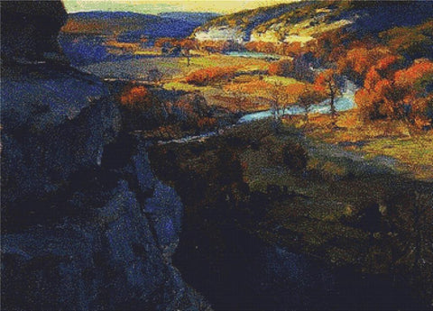 Bluffs On The Guadalupe River - X Squared Cross Stitch