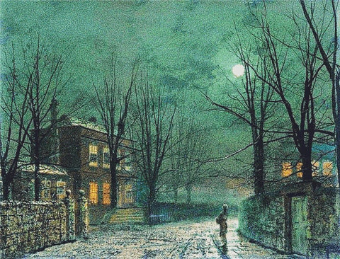 The Old Hall Under Moonlight - X Squared Cross Stitch