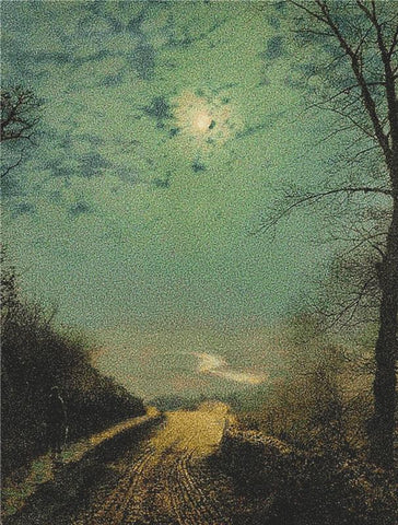 A Wet Road By Moonlight - X Squared Cross Stitch