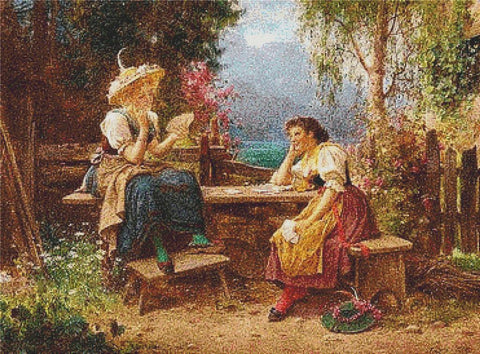 The Card Players - X Squared Cross Stitch