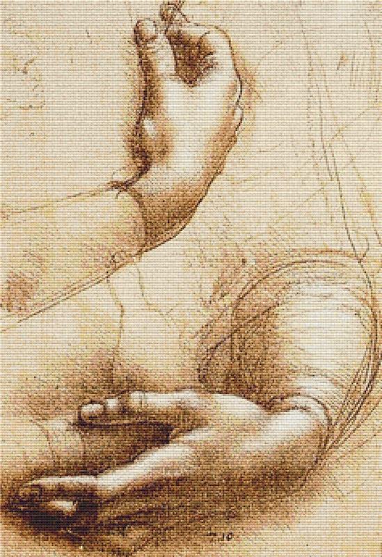 Study Of Hands - X Squared Cross Stitch