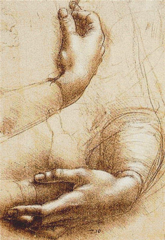 Study Of Hands - X Squared Cross Stitch