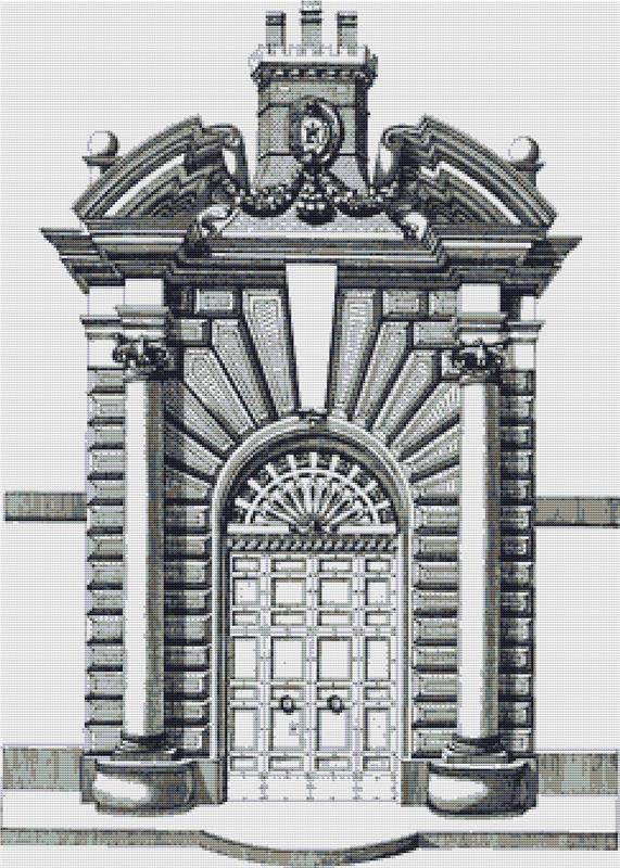 Entrance Gate - X Squared Cross Stitch