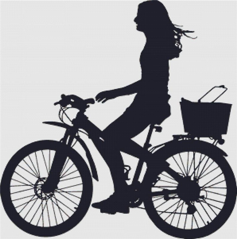 Cyclist - X Squared Cross Stitch