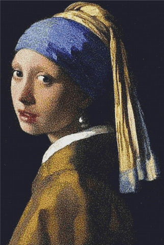 The Girl With A Pearl Earring - X Squared Cross Stitch