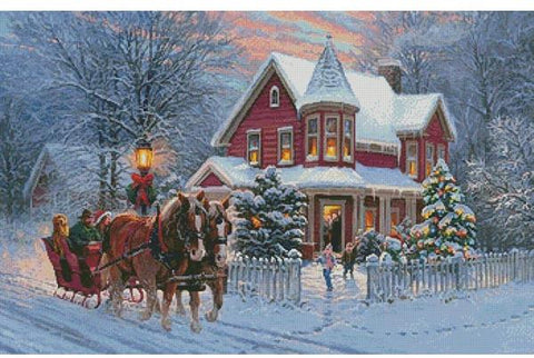 Dashing Through The Snow - Artecy Cross Stitch