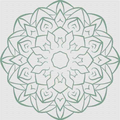 Mehndi Mandala - X Squared Cross Stitch