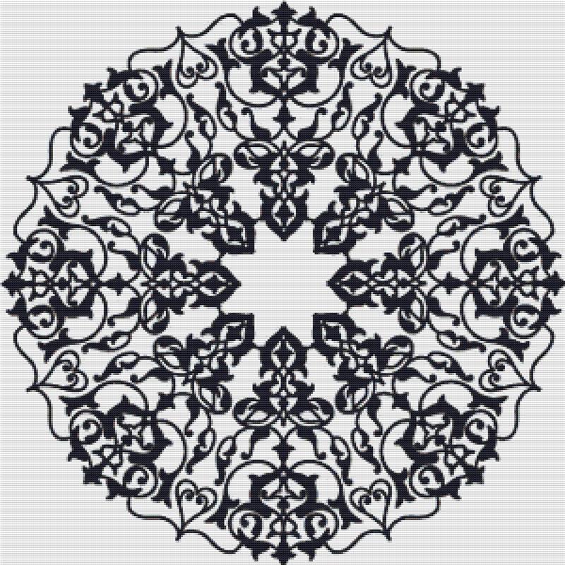 Ornamental Round Mandala - X Squared Cross Stitch