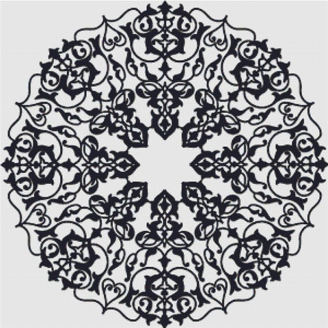 Ornamental Round Mandala - X Squared Cross Stitch