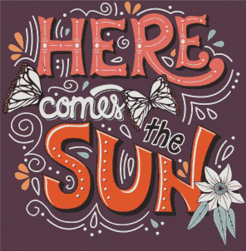 Here Comes The Sun - X Squared Cross Stitch