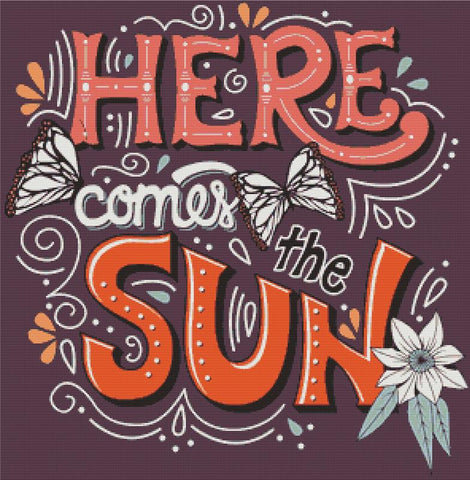 Here Comes The Sun - X Squared Cross Stitch