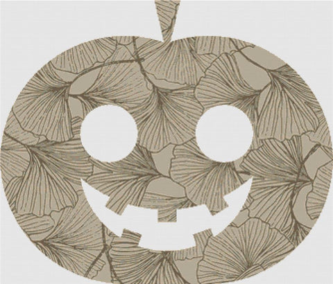 Ginkgo Jack-O-Lantern - X Squared Cross Stitch