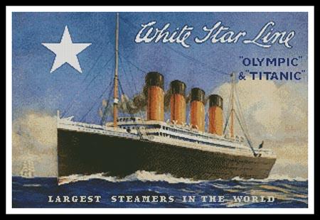 Titanic Advertisement - Artecy Cross Stitch