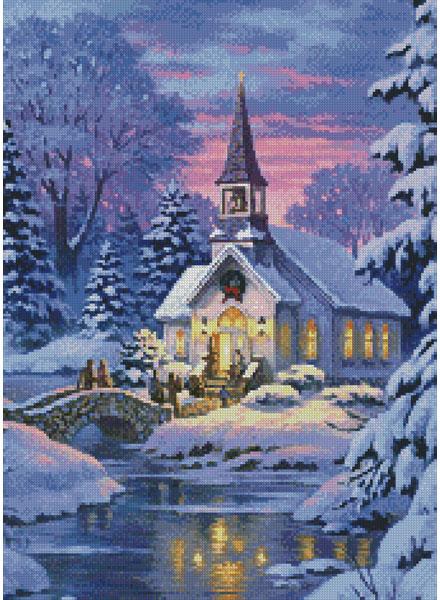 Country Church (Crop) - Artecy Cross Stitch