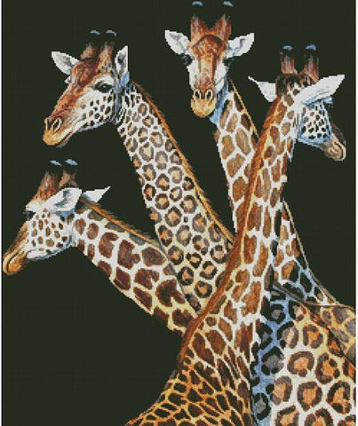 Four Giraffes - Artecy Cross Stitch