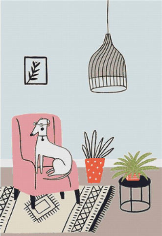 Comfortable Dog - X Squared Cross Stitch