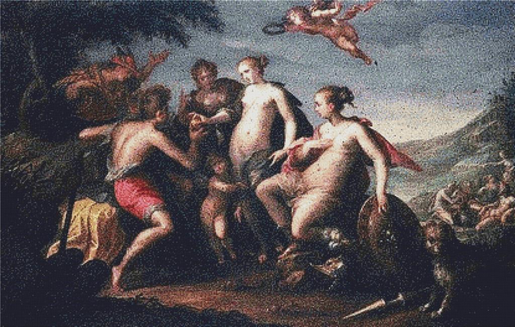 The Judgment Of Paris - X Squared Cross Stitch
