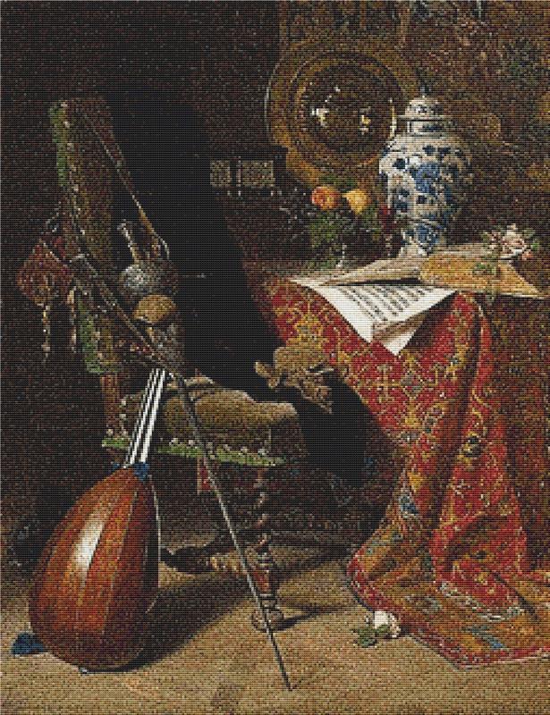 Seventeenth-Century Interior - X Squared Cross Stitch