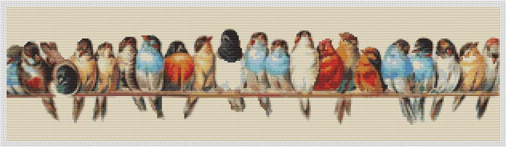 A Row Of Birds - Art of Stitch, The