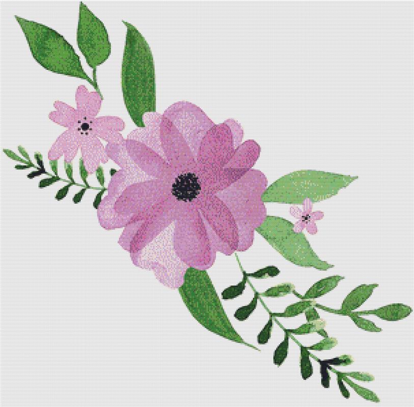 Fresh Spring Floral Bouquet - X Squared Cross Stitch
