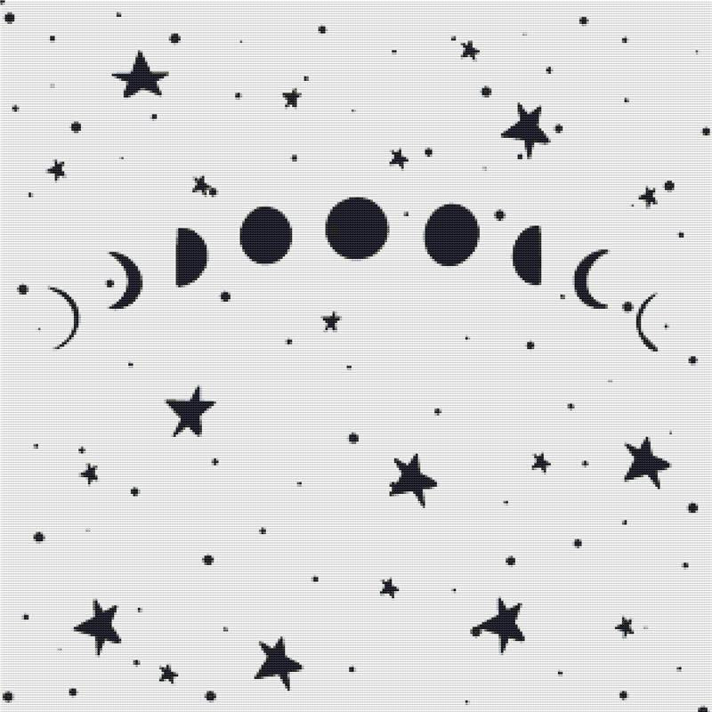 Lunar Cycle - X Squared Cross Stitch
