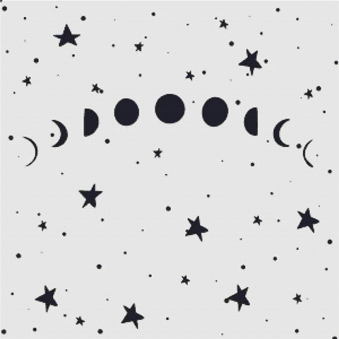 Lunar Cycle - X Squared Cross Stitch