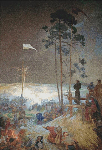 The Meeting At Krížky - X Squared Cross Stitch