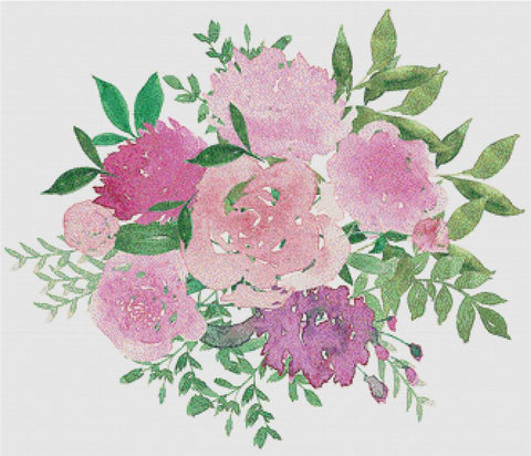 Sunday Floral Bouquet - X Squared Cross Stitch