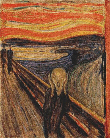 The Scream - X Squared Cross Stitch